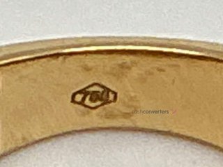 sello oro 18k con circonita