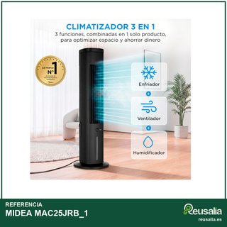 MIDEA climatizador evaporativo 3 en 1 5L mando