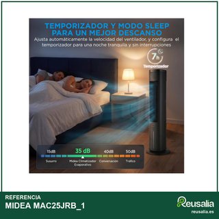 MIDEA climatizador evaporativo 3 en 1 5L mando