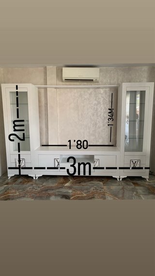 Mueble de salón moderno blanco