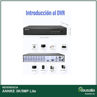 ANNKE 3K/5MP Lite grabador DVR seguridad cámaras