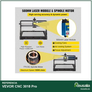 - VEVOR máquina grabado láser cnc profesional