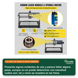 - VEVOR máquina grabado láser cnc profesional