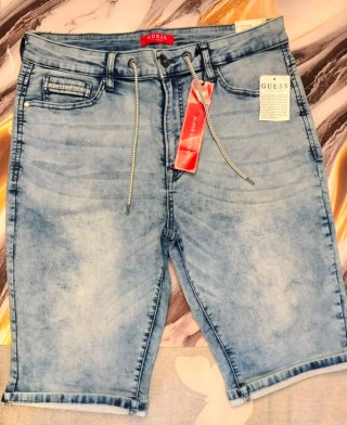 Bermuda Jeans Guess prelavada Talla L