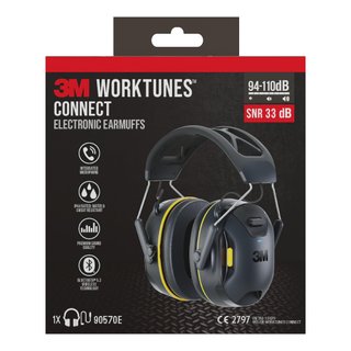3M 90570E-1 orejeras protección auditiva Bluetooth