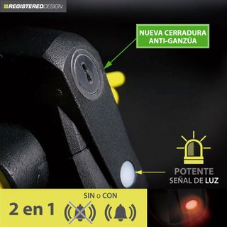 ARTAGO 870 barra antirrobo volante alarma 120dB