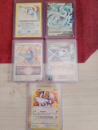Lotto 5 Carte Pokémon Lugia