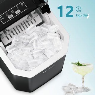 EUHOMY máquina hielo 9 cubos 6 min