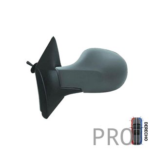 Espejo Completo Mecánico Convexo Imprimado - Derecho - Renault Twingo (2008-2011)