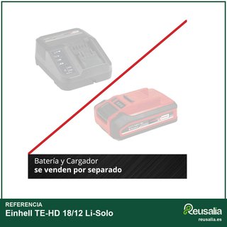 Einhell TE-HD 18/12 Li-Solo martillo perforador