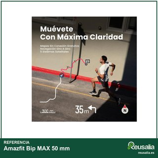 Amazfit Bip MAX 50mm GPS 4GB AMOLED