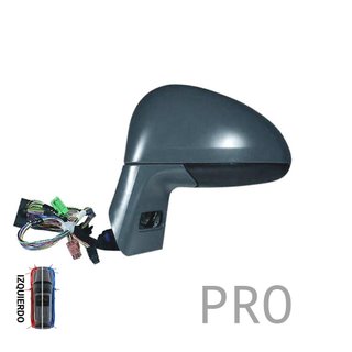Espejo Completo Eléctrico Asférico Azul Térmico Imprimado - Izquierdo - Citroën CITROEN C4 (2004-2009)