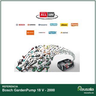 Bosch GardenPump bomba agua sumergible batería