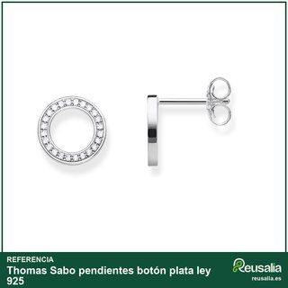 Thomas Sabo pendientes botón plata ley 925