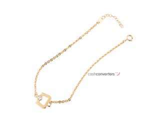 pulsera oro 18k con piedra con circonita