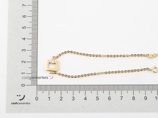 pulsera oro 18k con piedra con circonita