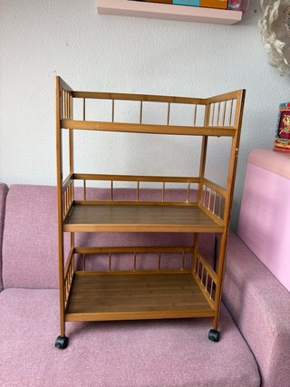Carrito Organizador Bambú
