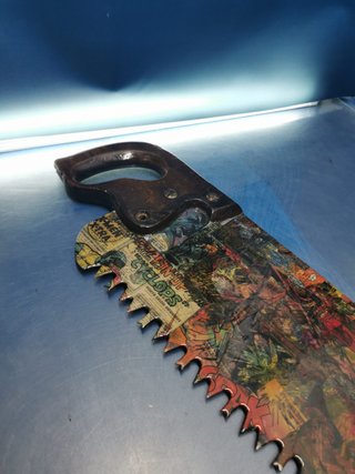 SIERRA DECORATIVA, DISEÑO, coleccionismo, ARTE,  X-MEN, 117 cm.