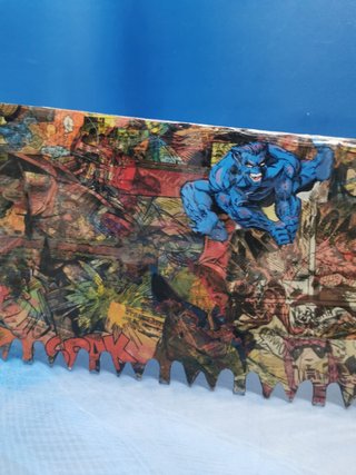SIERRA DECORATIVA, DISEÑO, coleccionismo, ARTE,  X-MEN, 117 cm.