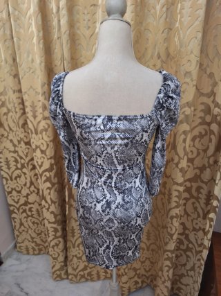 Vestido Vintage Y2K Serpiente UK París glamour