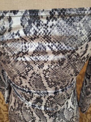 Vestido Vintage Y2K Serpiente UK París glamour