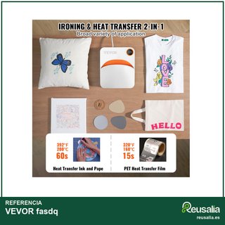VEVOR prensa de calor portátil 30x25 cm