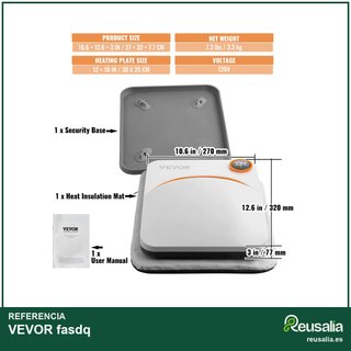 VEVOR prensa de calor portátil 30x25 cm