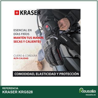 KRASER KRGS28 guantes moto calefactables invierno
