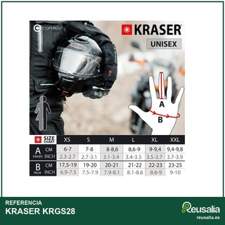 KRASER KRGS28 guantes moto calefactables invierno