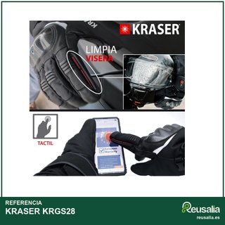 KRASER KRGS28 guantes moto calefactables invierno