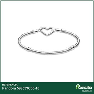 Pandora 599539C00-18 pulsera plata ley cadena