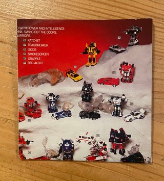 Catálogo Transformers G1 Hasbro 80s