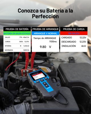 TOPDON BT200 test batería 12V-24V 100-2000CCA