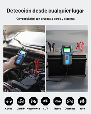 TOPDON BT200 test batería 12V-24V 100-2000CCA