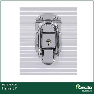Hama LP maletín aluminio para 50 vinilos