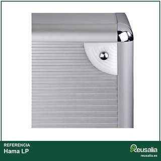 Hama LP maletín aluminio para 50 vinilos