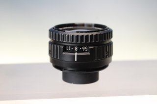 Objetivo vintage, lente de ampliación. EL-NIKKOR 63 mm f: 2.8-16. Ø 40.5 mm.