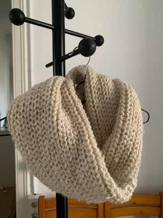 Cuello/bufanda tejido beige