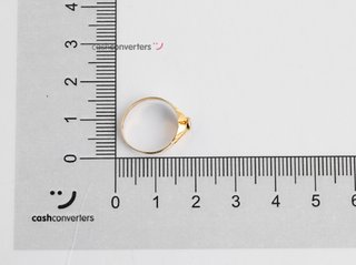 sello oro 18k con piedra con circonita t. 1 (13,05 mm)