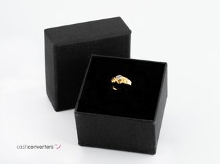 sello oro 18k con piedra con circonita t. 1 (13,05 mm)