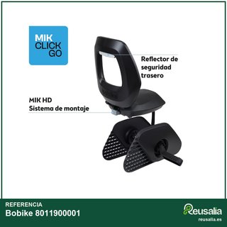 Bobike 8011900001 silla bicicleta trasera MIK-HD