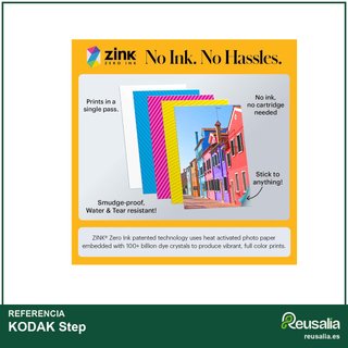 KODAK Step B08C72V1LB impresora fotos adhesivas
