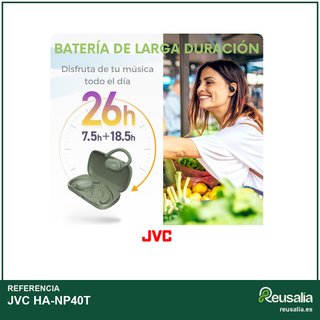 JVC HA-NP40T auriculares bluetooth deporte verde