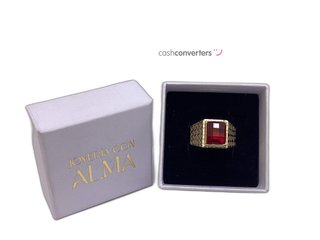 anillo oro 18k con piedra