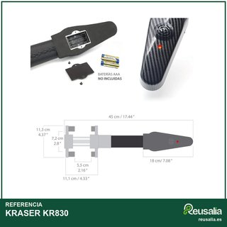 KRASER KR830 antirrobo volante coche 120dB