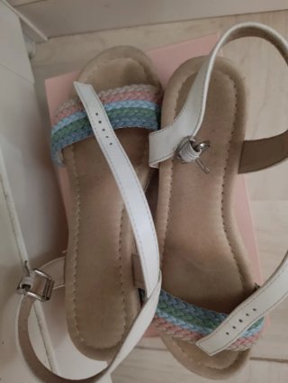 Sandalias cuña multicolor talla 35