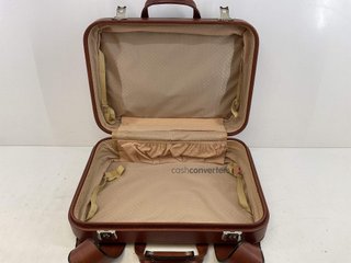 maleta viaje generico cuero marron