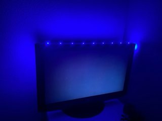 Televisión LG Negra con Luces LED USB