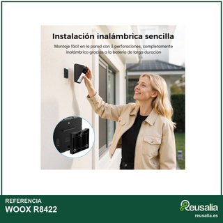 Woox cámara vigilancia exterior solar 2K