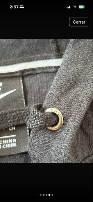 Sudadera Nike corta negra